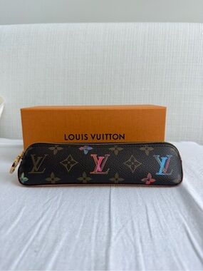 Louis Vuitton Brown Monogram Multicolor LV Zip Pencil Case